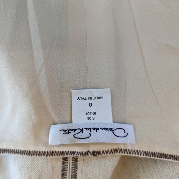 Oscar de la Renta cotton twill button down sleeveless dress euc size 8 - Picture 3 of 8